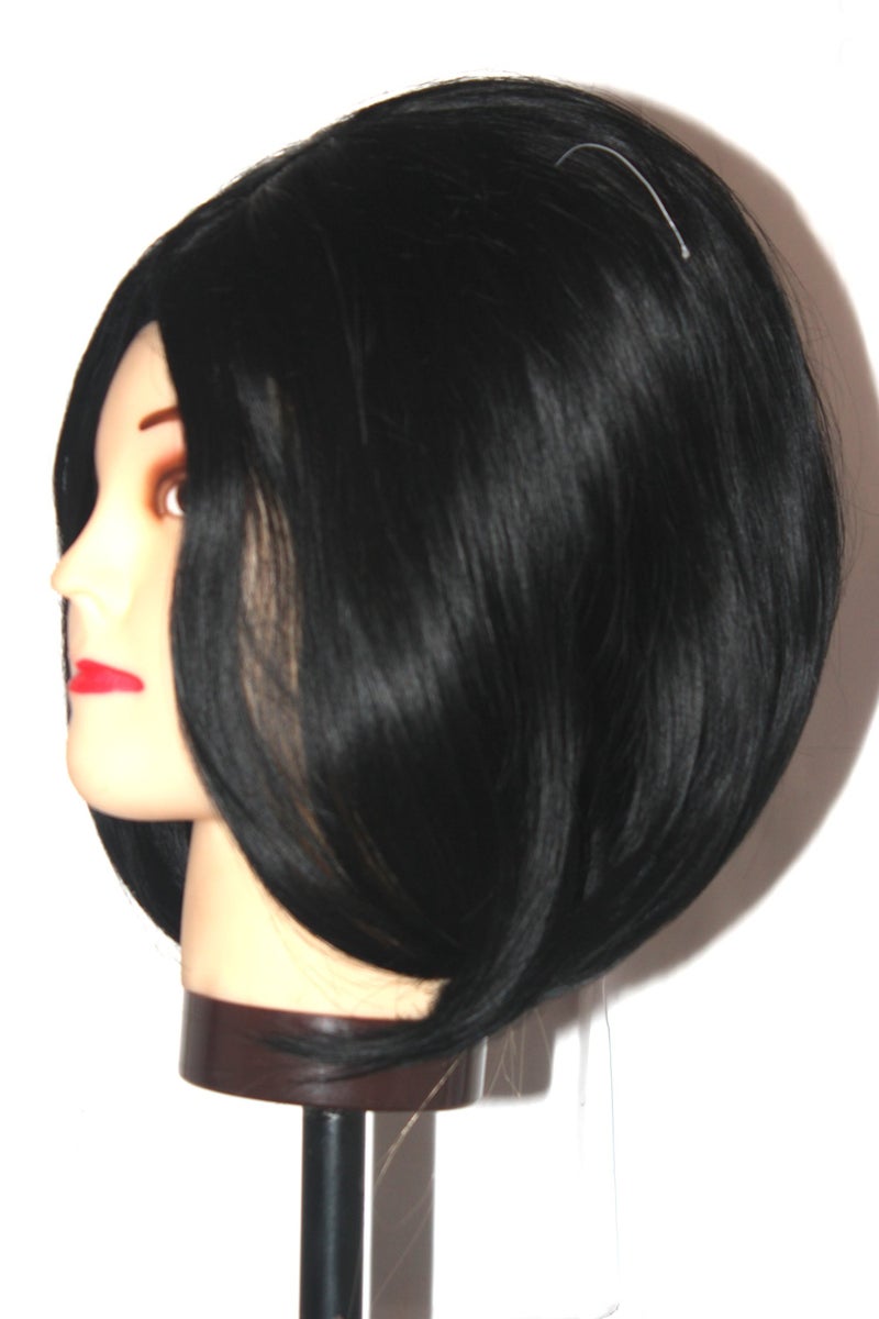 Ritzkart Hair Wig Feel Feeling Wig Short Straight Hair Silky 3187 Ht1, Black, - Image 2