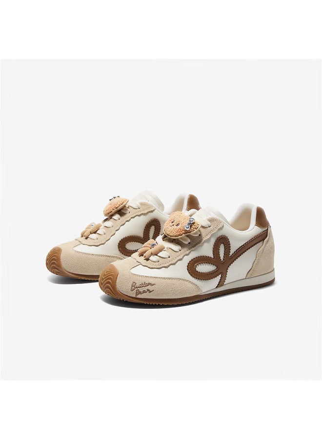 Tata Tata Star Collaboration Butter Bear Fleece-lined German Training Agan Shoes Beige/off-white/brown Size 38 - Image 4