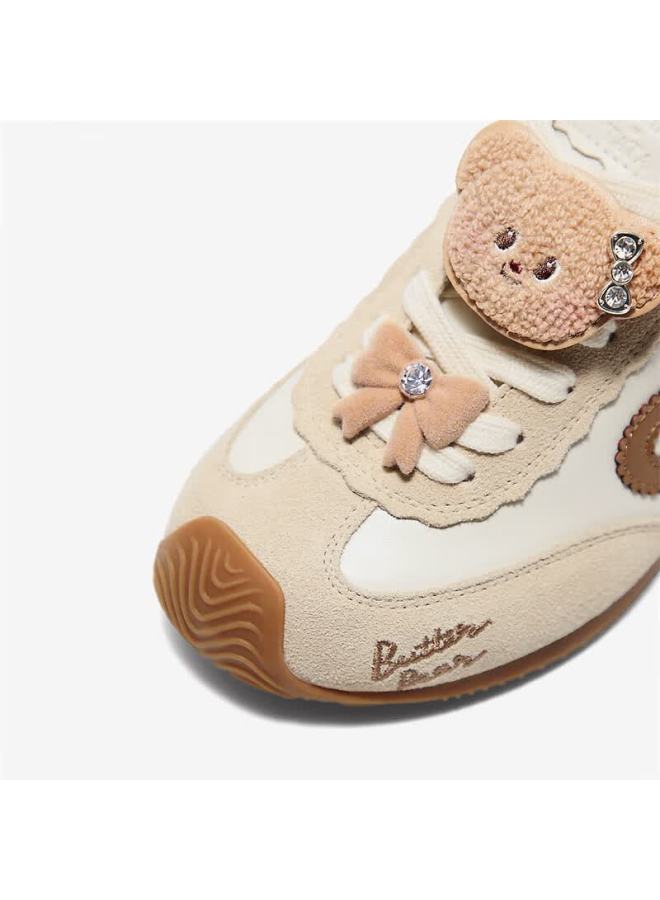Tata Tata Star Collaboration Butter Bear Fleece-lined German Training Agan Shoes Beige/off-white/brown Size 38 - Image 5