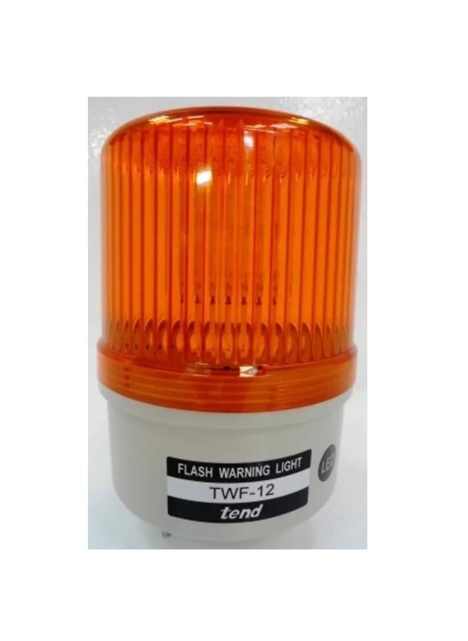 tend Real Tend Orange Ø120mm. LED 12VAC/DC Revolving Light, Flashing Warning Light Screw Terminal with Buzzer, 1 Year Warranty 