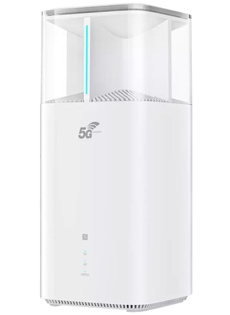 بروفي Brovi 5G CPE Ultra 6 H168-383، موجه WiFi 7 مزود بمنفذ 5GE، ثنائي النطاق، سرعة 11.7 جيجابت في الثانية، يدعم شبكات 5G NR و4G LTE، مودم لاسلكي يعمل ببطاقة SIM، تقنية 8x8 MIMO - Image 1