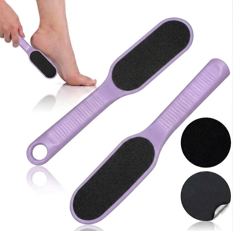 Pedicure Foot Files Callus Remover with Double Sided Feet Rasp for Dead Skin Professional Scrubber for Feet (1 Pack-MULTICOLOR)