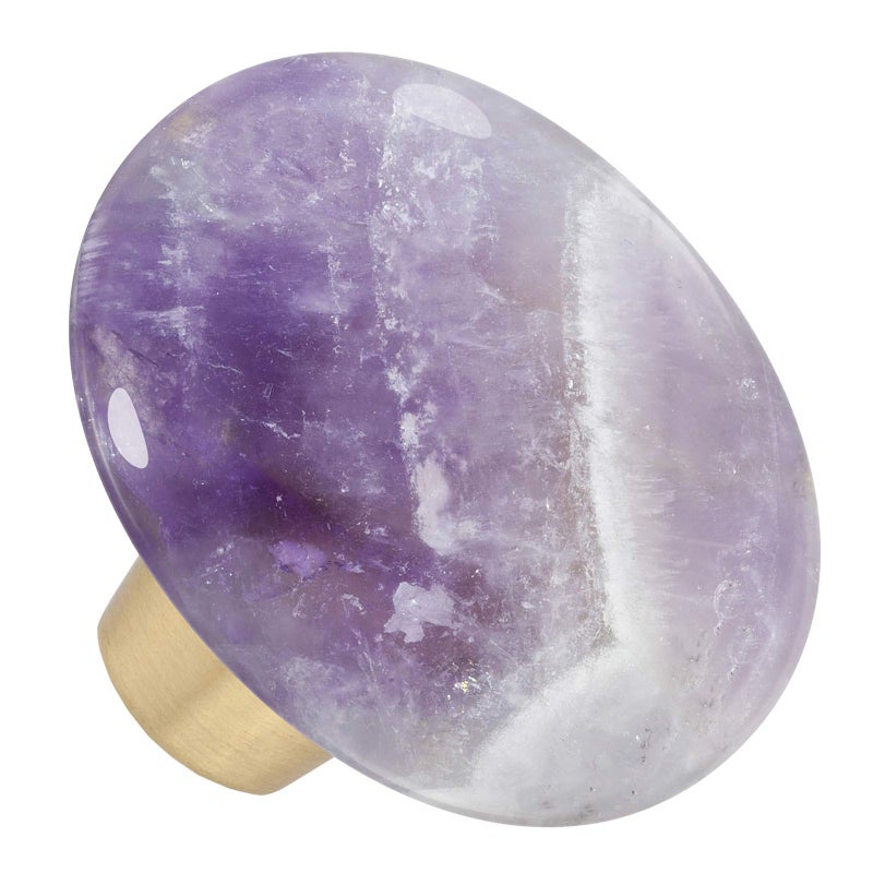 Rockcloud Natural Amethyst Crystal Stone Knob Drawer With Screws Oval Rough Gemstone Pull Handle For Dresser Cabinet Wardrobe Hardware Accessories Home Furniture Decoration 4 Pcs - Image 3