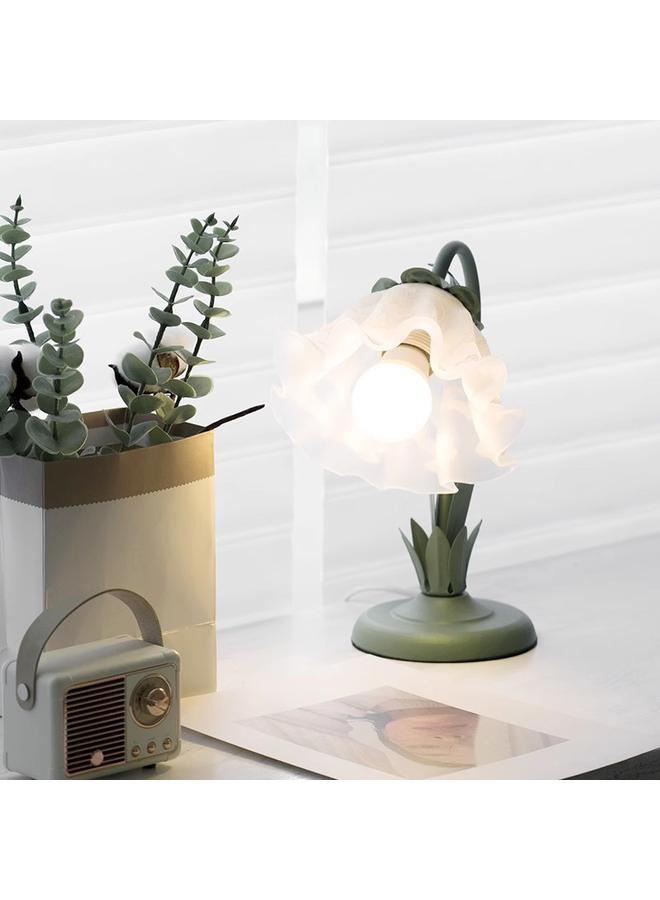 Bluejw Vintage Bedside Table Lamp Atmosphere Lamp Bedroom Ins French Style Pastoral DIY Reversible Birthday Gift Flower Table Lamp - Image 5