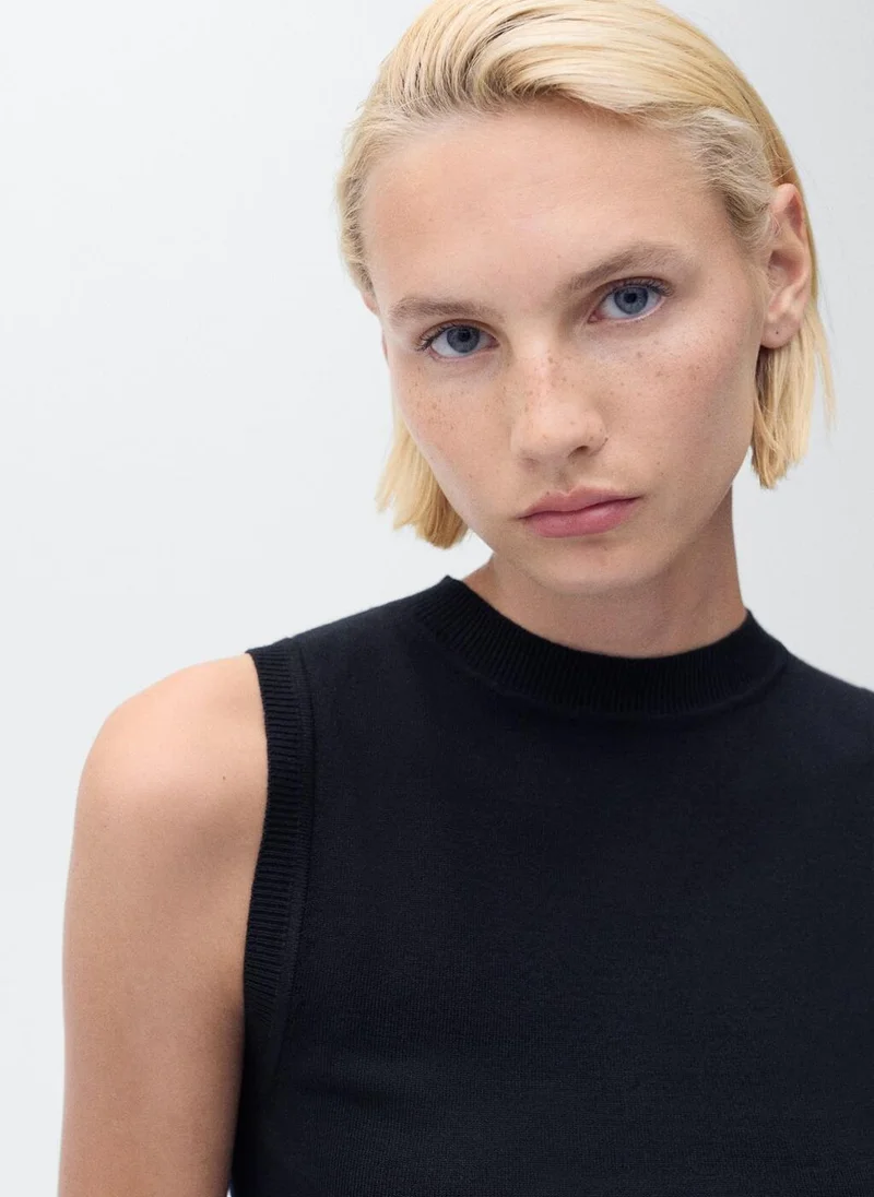 MANGO Fine-knit top