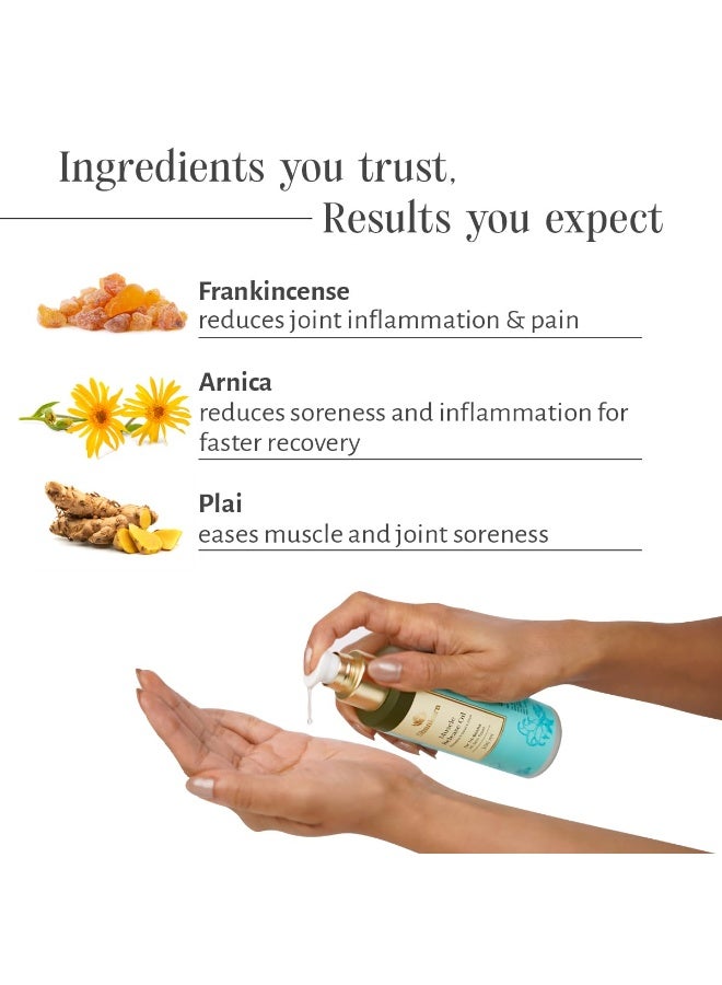 Shankara Muscle Release Oil enriched with Frankincense, Plai & Helichrysum | Ayurvedic Pain Relief & Stress Relief Oil | Anti-Inflammatory & Nourishing Formula | Pure Essential Oil for deep massage | For Men & Women All Skin Types-100ml - Image 4