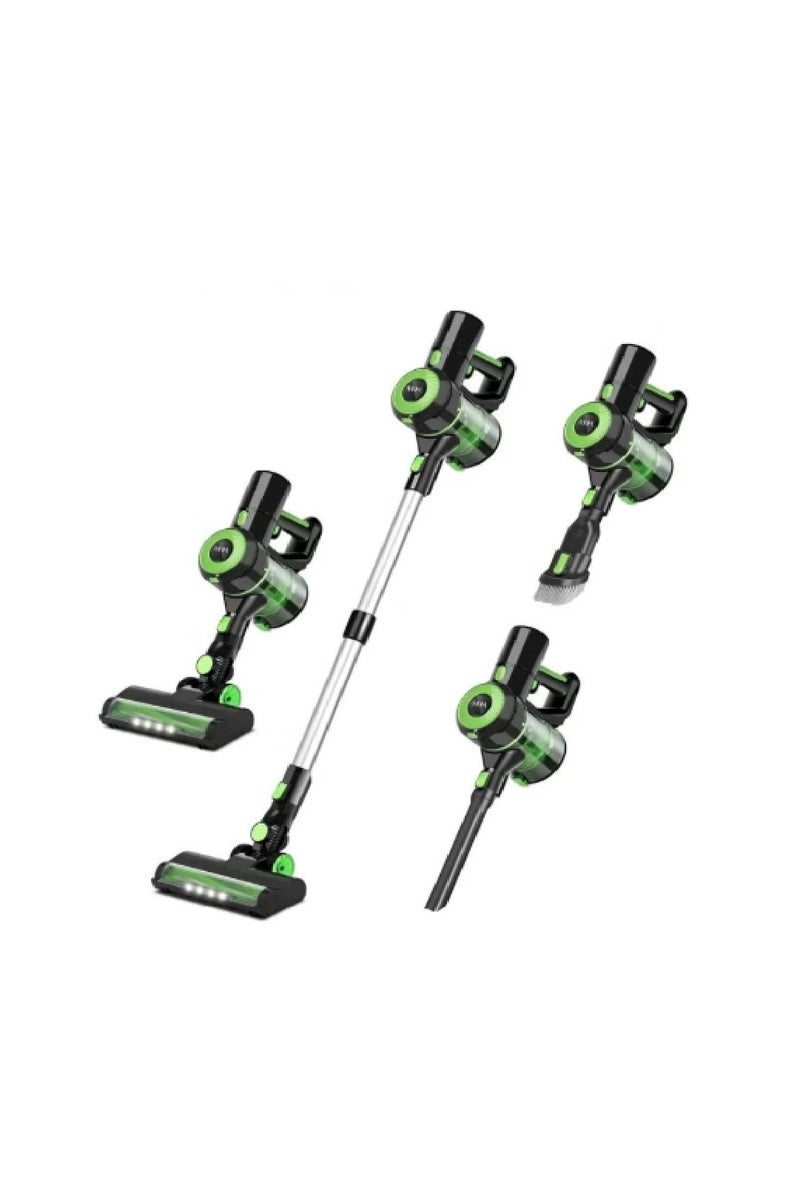 دينكس مكنسة كهربائية لاسلكية 8 في 1 مع شفط فائق، مكنسة شفط قوية بقوة 10 كيلو باسكال مع بطارية قابلة للفصل لمدة 35 دقيقة، مكنسة كهربائية للارضيات الصلبة وشعر الحيوانات الاليفة، اخضر - Image 1