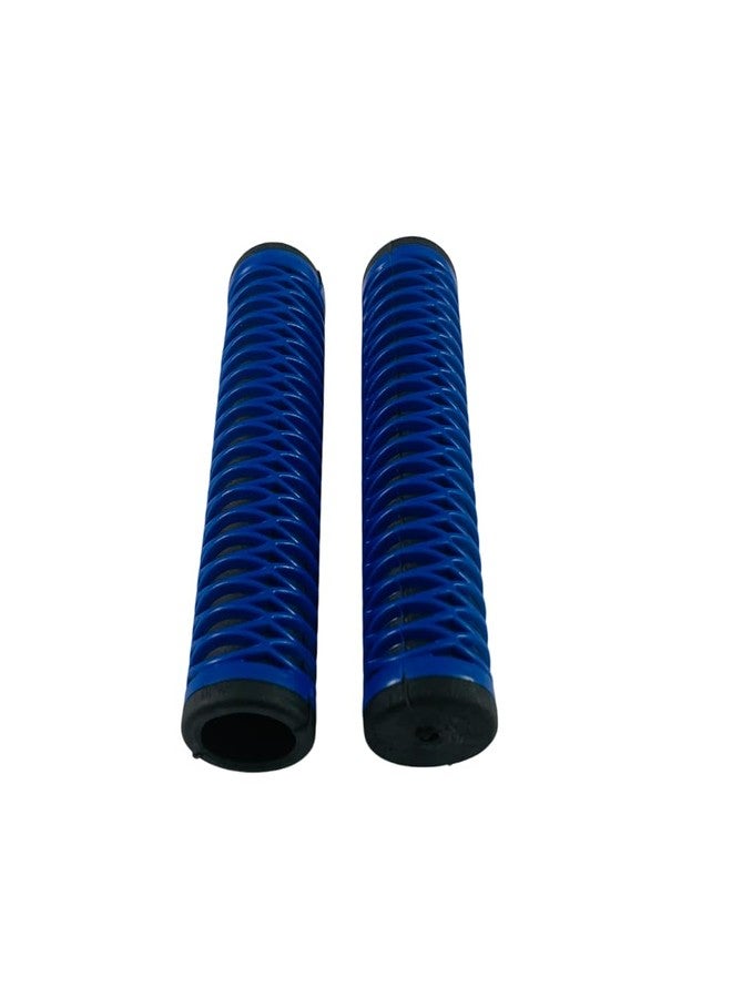 Shrenik Bicycle Handle Grip for 24-29 Inch Cycles 12.5cm Length Soft Rubber Non Toxic Anti-Slip (Blue) - Image 3