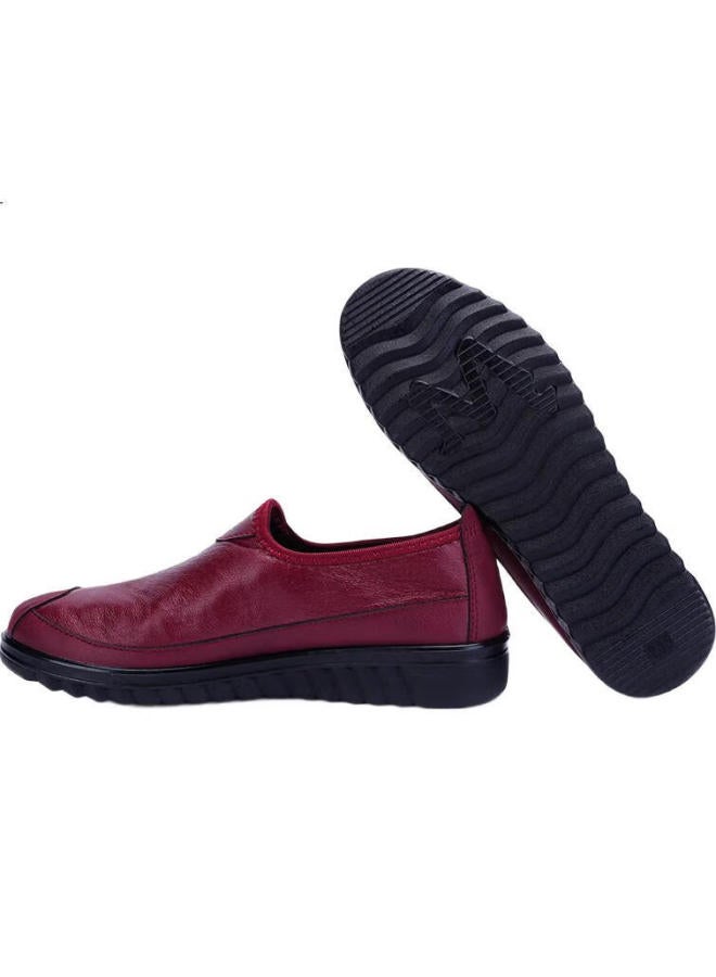 Anglerfish Old Beijing Cloth Shoes Mother Women'S Shoes Soft Bottom Breathable Soft Surface Middle-Aged And Elderly Lightweight Casual Round Toe Elderly Ak77701 Red 36 - Image 2