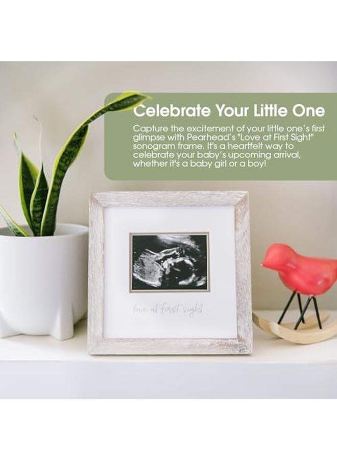 بيرل هيك إطار بالموجات فوق الصوتية ريفي الحب من النظرة الأولى إطار الموجات فوق الصوتية ديكور حضانة الطفل محايد الجنس للطفل فتاة أو طفل رضيع - Image 3