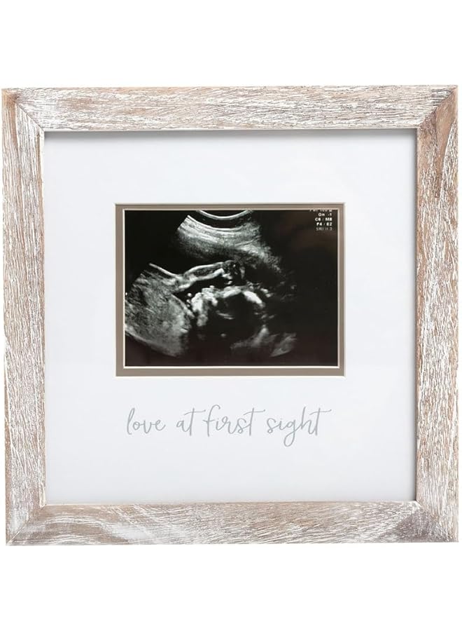 بيرل هيك إطار بالموجات فوق الصوتية ريفي الحب من النظرة الأولى إطار الموجات فوق الصوتية ديكور حضانة الطفل محايد الجنس للطفل فتاة أو طفل رضيع - Image 1