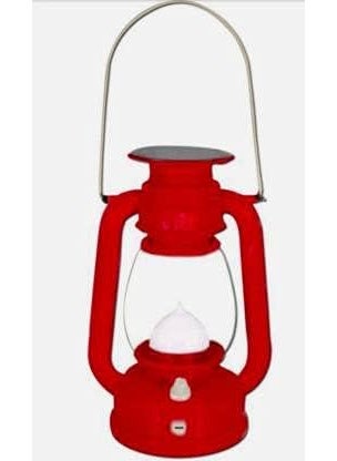 Petrichor Petrichor Emergency Light AC DC Portable Lantern Rechargeable LED Flameless Lantern with Dual Charging Support Battery and Solar Operated Electric Lantern for Gift Pack of 1 Multicolour  - Image 2