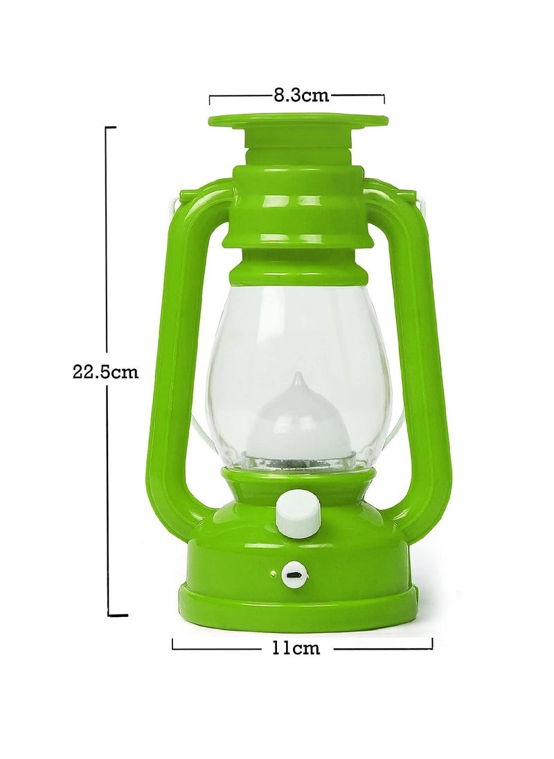 Petrichor Petrichor Emergency Light AC DC Portable Lantern Rechargeable LED Flameless Lantern with Dual Charging Support Battery and Solar Operated Electric Lantern for Gift Pack of 1 Multicolour  - Image 3