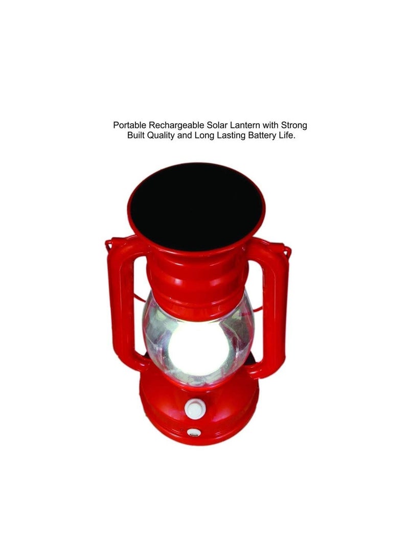 Petrichor Petrichor Emergency Light AC DC Portable Lantern Rechargeable LED Flameless Lantern with Dual Charging Support Battery and Solar Operated Electric Lantern for Gift Pack of 1 Multicolour  - Image 4