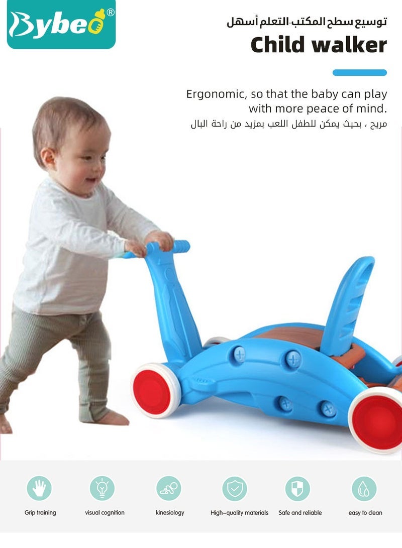 Bybeo 3-in-1 Kids Rocking Horse & Toddler Ride on Toy, Multifunctional Children Riding Toy, Slide Car for Kids, Baby Learning Walker with Interactive Features  - Image 3