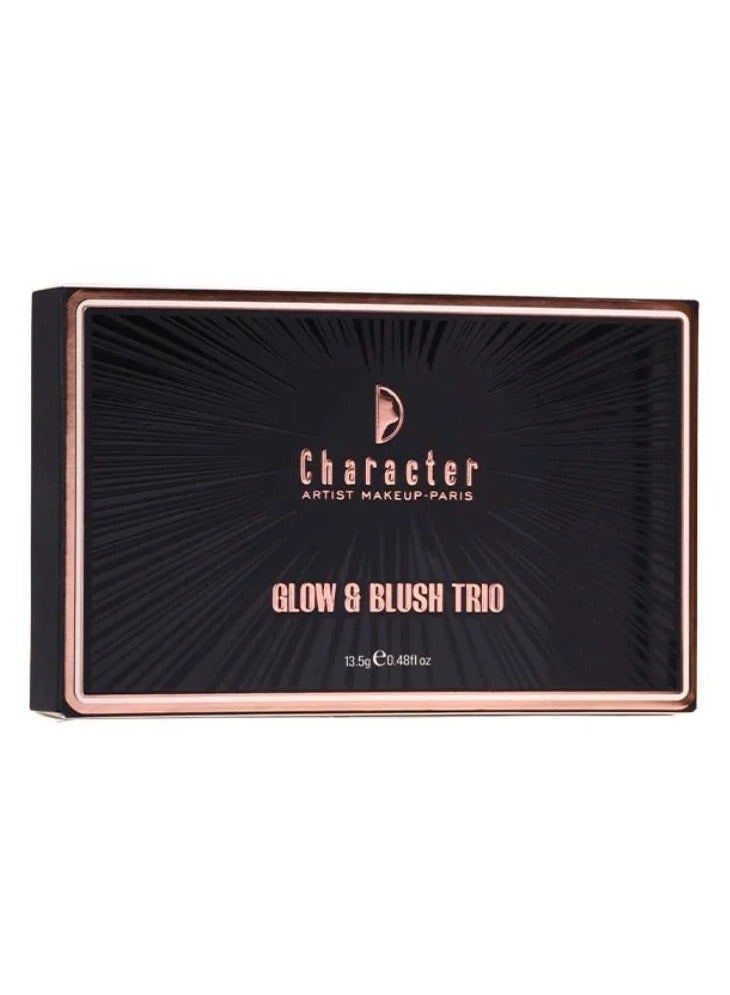 Character Glow & Blush Trio Highlighter And Blush Palette Travel Friendly (CGT001) - Image 4