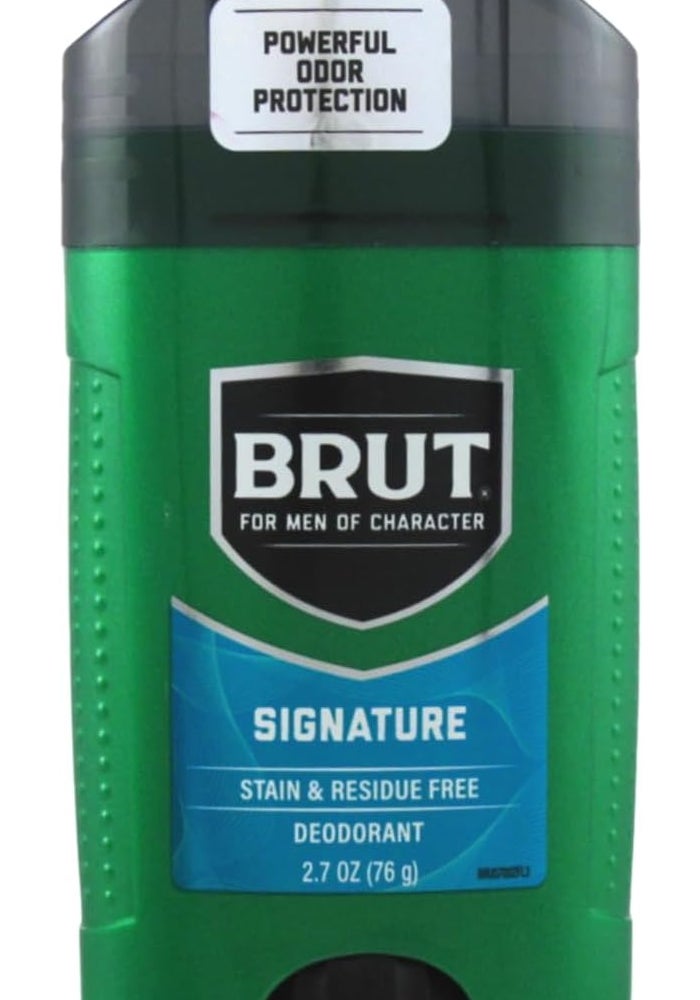 Brut Signature Oval Solid Deodorant for Men, 2.25 oz - Powerful Odor Protection - Image 3