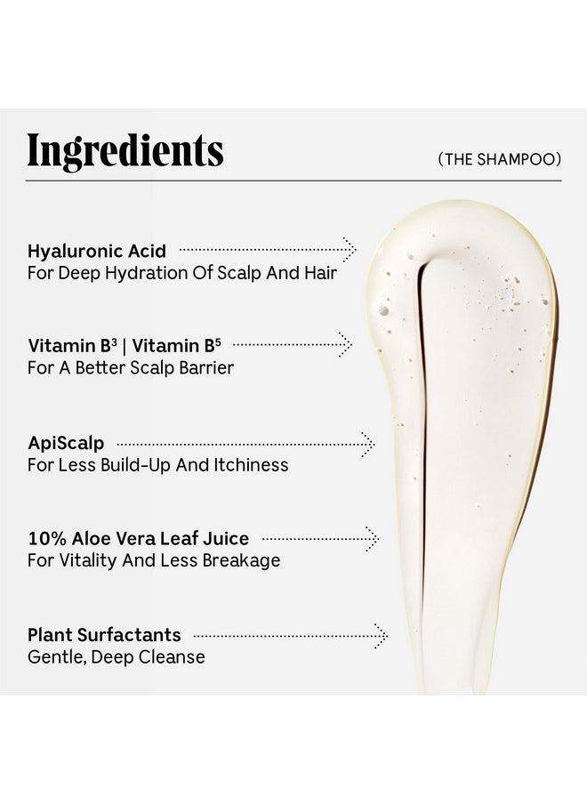 Necessaire - The Shampoo Fragrancefree Hyaluronic Acid + Vitamin B Complex. For Hair Thinning + Dryness. Dermatologisttested. Hypoallergenic. 8.4Oz - Image 1
