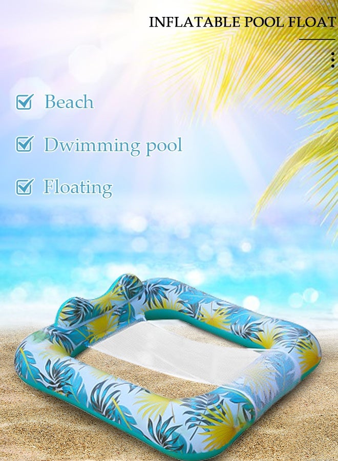 DUNISO عوامات حمام السباحة، عوامات حمام السباحة القابلة للنفخ للرجال والنساء، عوامات مائية قابلة للنفخ، عوامات حمام السباحة للكبار، كرسي استلقاء، سرير عائم، عوامات حمام السباحة المبردة، عوامات حفلات الصيف - Image 5