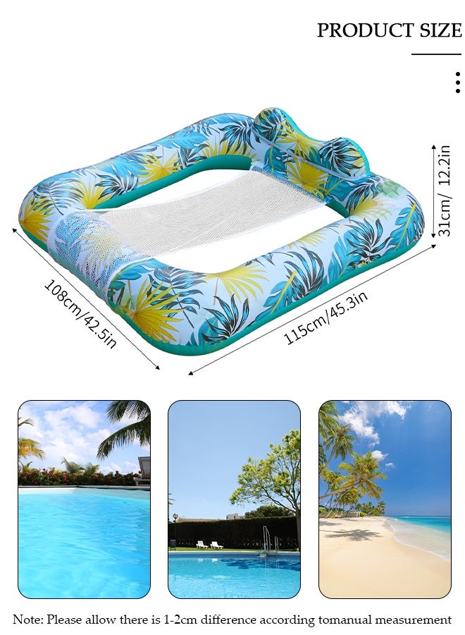 DUNISO عوامات حمام السباحة، عوامات حمام السباحة القابلة للنفخ للرجال والنساء، عوامات مائية قابلة للنفخ، عوامات حمام السباحة للكبار، كرسي استلقاء، سرير عائم، عوامات حمام السباحة المبردة، عوامات حفلات الصيف - Image 2