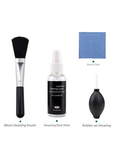 Mobile Phone Screen Cleaner Computer Liquid Wipe Screen Anti-fingerprint Cleaning Spray LCD Screen 2-in -1 Cleaning Set-Color:Camera Special Cleaning Set Of 4