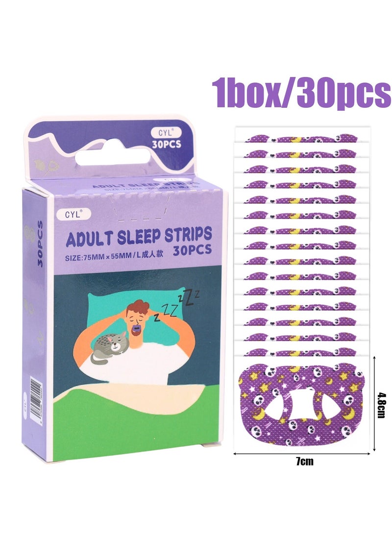 30Pcs Kids Sleep Strips - Gentle Mouth Tape for Anti-Snoring, Nose Breathing Improvement, and Better Night Sleep