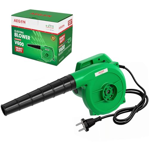 AEGON V600 Professional Air Blower 600W with Flow Control, 100% Copper Motor, 16000 RPM, Powerful 4.5 m³/min Airflow – for Car, Home, Garden & PC Cleaning – Green - Image 1