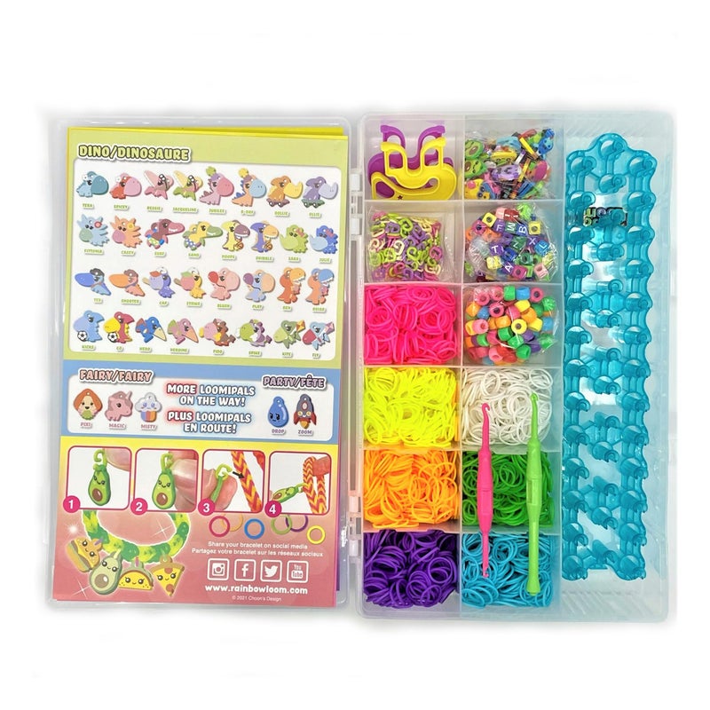 Rainbow Loom LoomiPals Combo Set Features 60 Cute Assorted LP Charms the NEW RL20 Happy Looms Hooks Alpha  Pony Beads 2300 Colorful Bands All in a Carrying Case forBoys and Girls 7 - Image 3