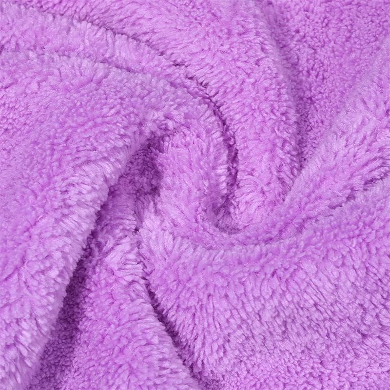 KASTWAVE Microfiber Hair Towel for Women Anti Frizz, Fast Drying Microfiber Hair Towel Wrap for Women Wet Curly Long Hair, Super Soft Hair Drying Towel (Purple) - Image 2