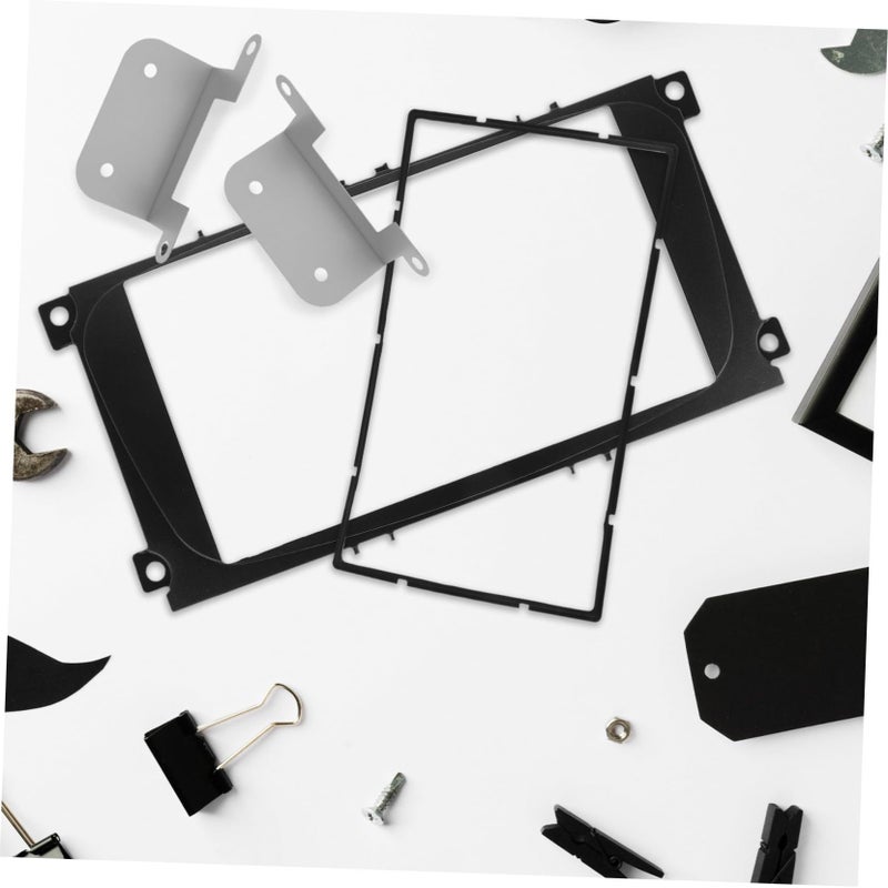 Double Din Car Stereo Installation Kit Trim Bezel With Dash Mounting Brackets - Image 5