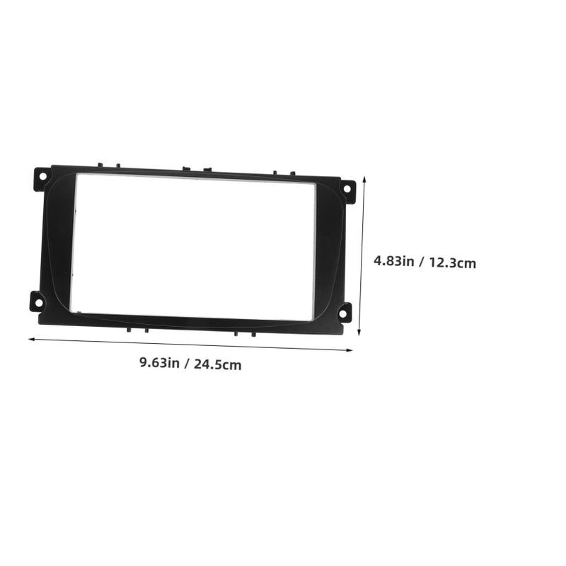 Double Din Car Stereo Installation Kit Trim Bezel With Dash Mounting Brackets - Image 3