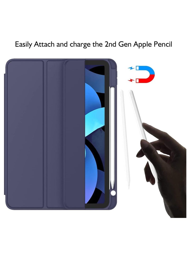 يوارب كينج iPad Air الجيل 6 مقاس 11 بوصة M2 (2024) / iPad Air 11 بوصة M3 (2025) ، iPad Air 5/4 (2022/2020 الخامس / الجيل الرابع 10.9 بوصة) حزمة هاتف محمول مع قلم ، غطاء لوحي رقيق للغاية ، لوحة خلفية TPU ناعمة ، التنبيه / النوم التلقائي - Image 5