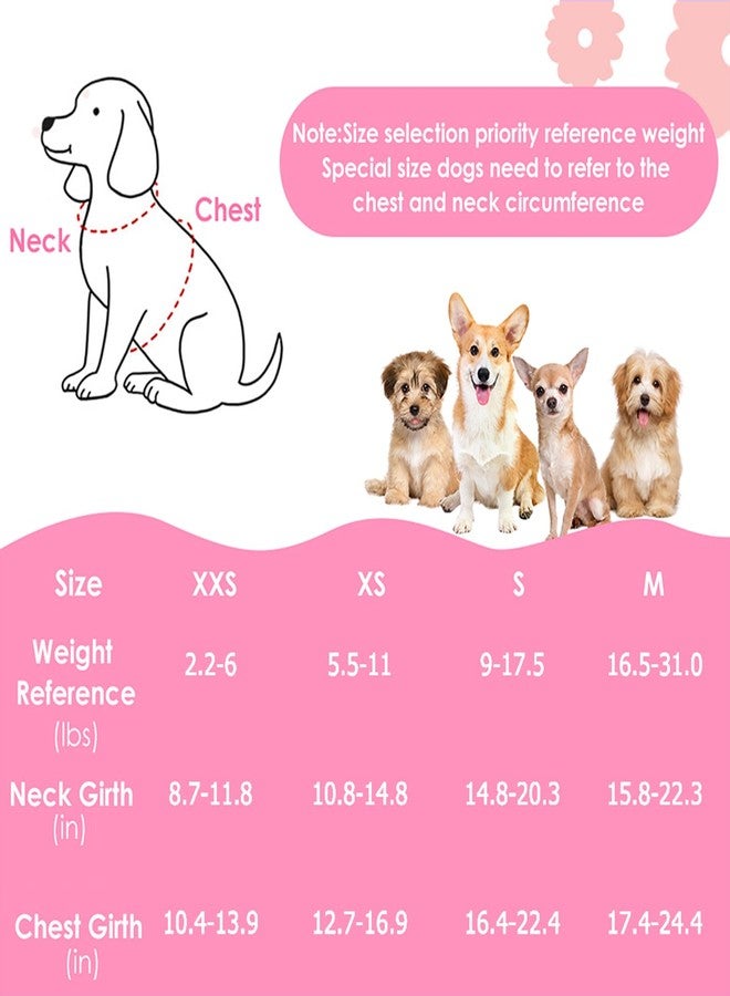 Lukovee Puppy Harness and Leash Set, No Pull Lightweight Soft Suede Adjustable Pet Harness Vest with Snap Buckle for Puppy Small and Medium Size Dog (PI-M) - Image 2