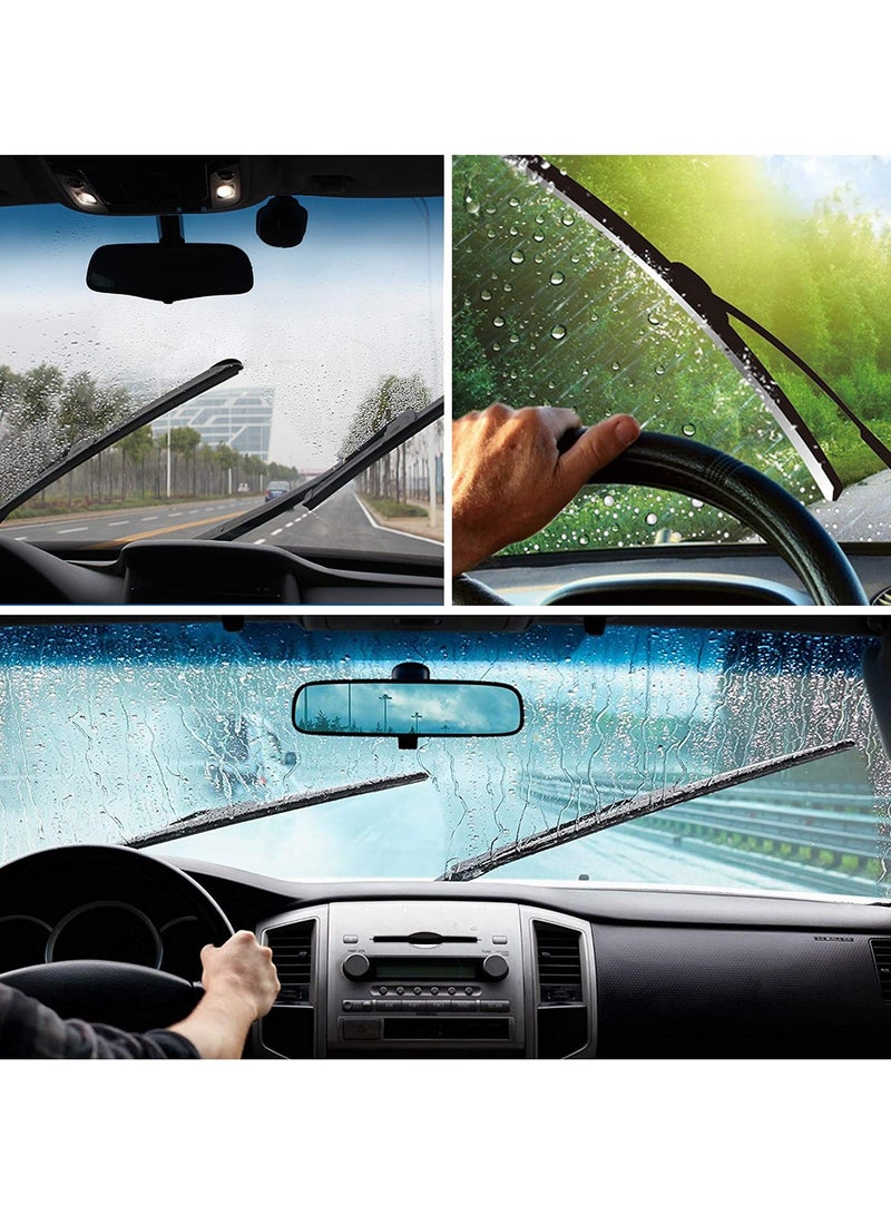 Generic Car Wiper Blade Windshield Wiper 18" Premium Look Universal Dual Steel Tension Construction Corrosion Resistant  - Image 5