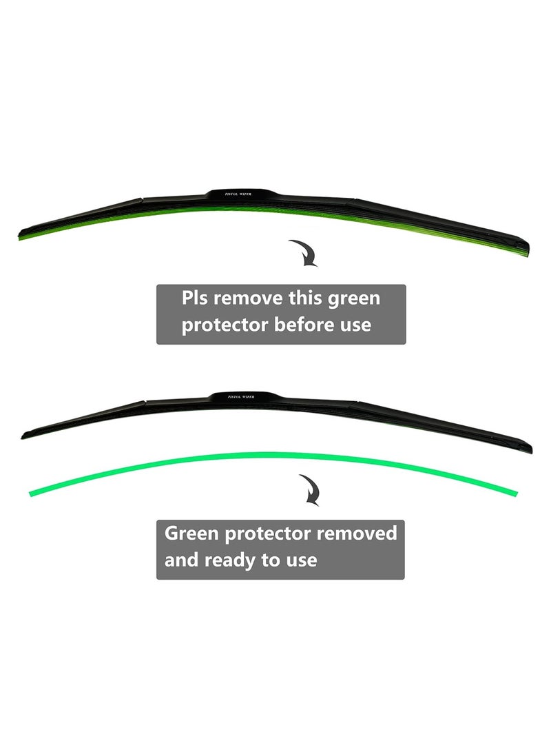 Generic Car Wiper Blade Windshield Wiper 18" Premium Look Universal Dual Steel Tension Construction Corrosion Resistant  - Image 3