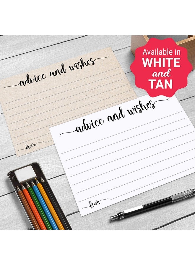 321 دن بطاقات نصائح وأمنيات (50 بطاقة) 4 × 6 بوصات بيضاء فارغة تمنيات طيبة لحفلات الزفاف والعرائس والسيد والسيدة والتقاعد وحفلات استقبال المولود - كلمات حكيمة - صنع في الولايات المتحدة الأمريكية - Image 4