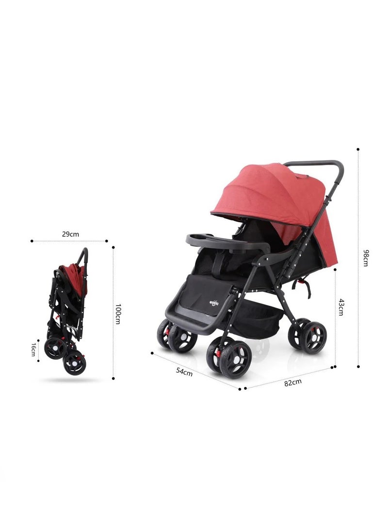 Baby Stroller Reversible Handle with a Bag for Babies Accessories 0-3 Years
