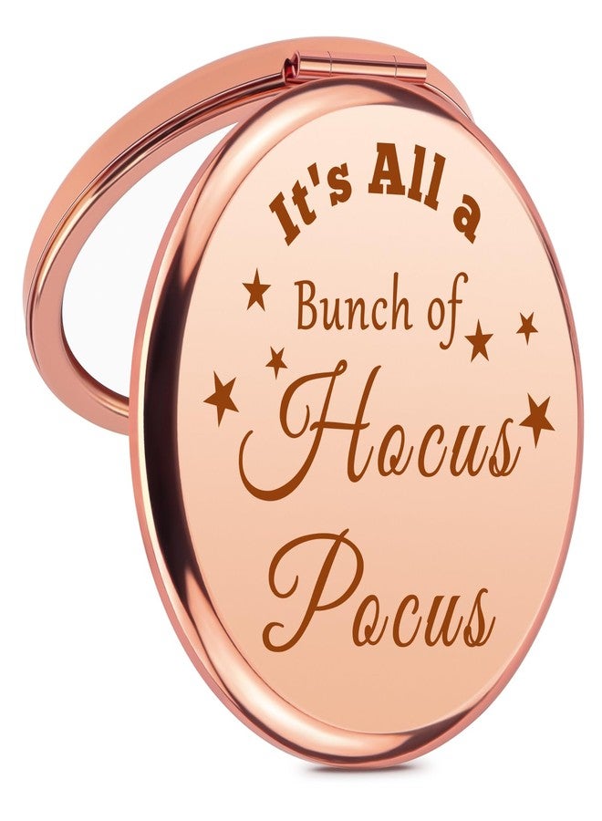 Mikela Witch Sisters Makeup Mirror Movie Lover Gifts for Women Halloween Witch Gift Compact Mirror Halloween Birthday Gifts for Witchcraft Lover Women Her Coven Sister Friends Coworker Inspirational Gift - Image 1