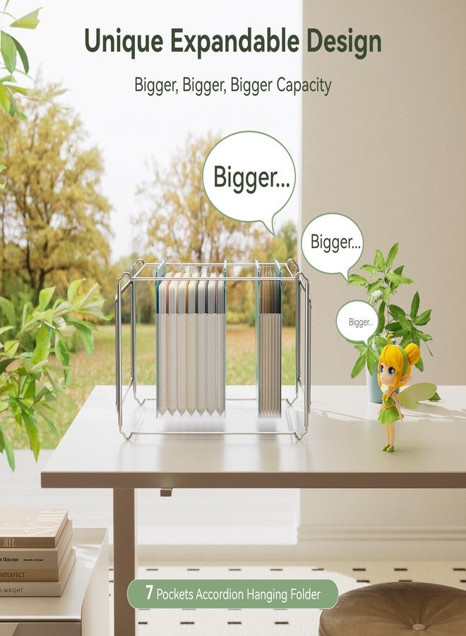 EcoStash Wheat Straw Expanding Hanging File Folders, File Organizer, 1.2" Accordion Pockets, Large Capacity, Letter Size for Filing Cabinet, 100% BPA Free, Return to Nature, Healthy Living-UN Blue - Image 5