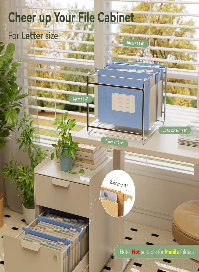 EcoStash Wheat Straw Expanding Hanging File Folders, File Organizer, 1.2" Accordion Pockets, Large Capacity, Letter Size for Filing Cabinet, 100% BPA Free, Return to Nature, Healthy Living-UN Blue - Image 2