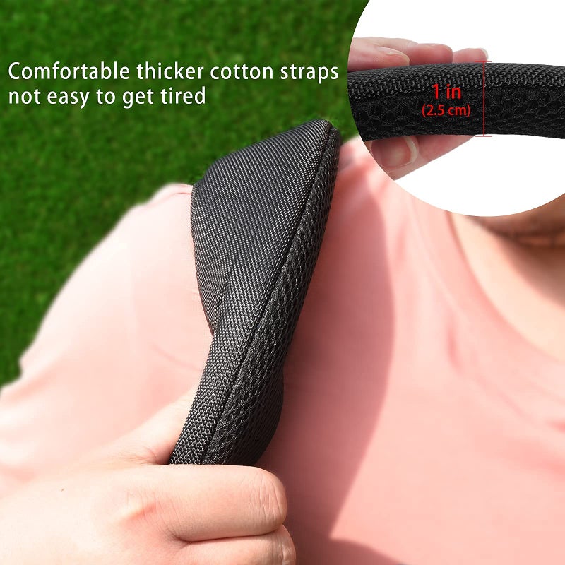 mytag Golf Bag Cross Straps Replacement with 4 Clips, Adjustable Universal Shoulder Carry Straps for Taylormade OGIO - Image 4