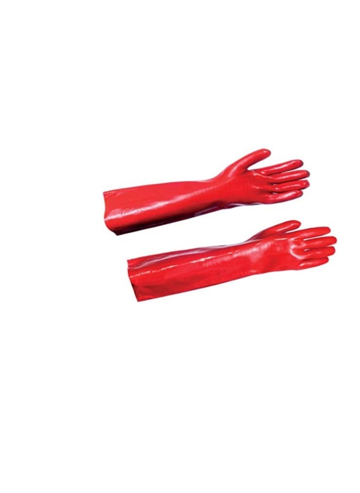 ROBUSTLINE Rubber Gloves 1 Pair Red  - Image 1