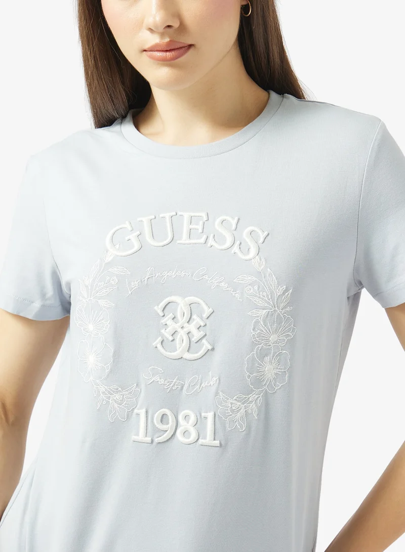 GUESS  Maddalena Crew Neck Short Sleeve T-Shirt for Women | Best Price UAE