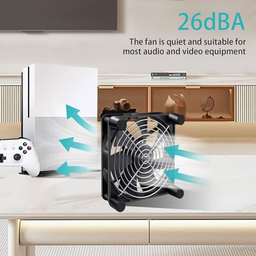 Wathai 140mm x 25mm USB Cooliing Fan 5V with Speed Control for Computer Case Receiver DVR PlayStation Xbox PS4 Router Cabinet Cooling - Image 4