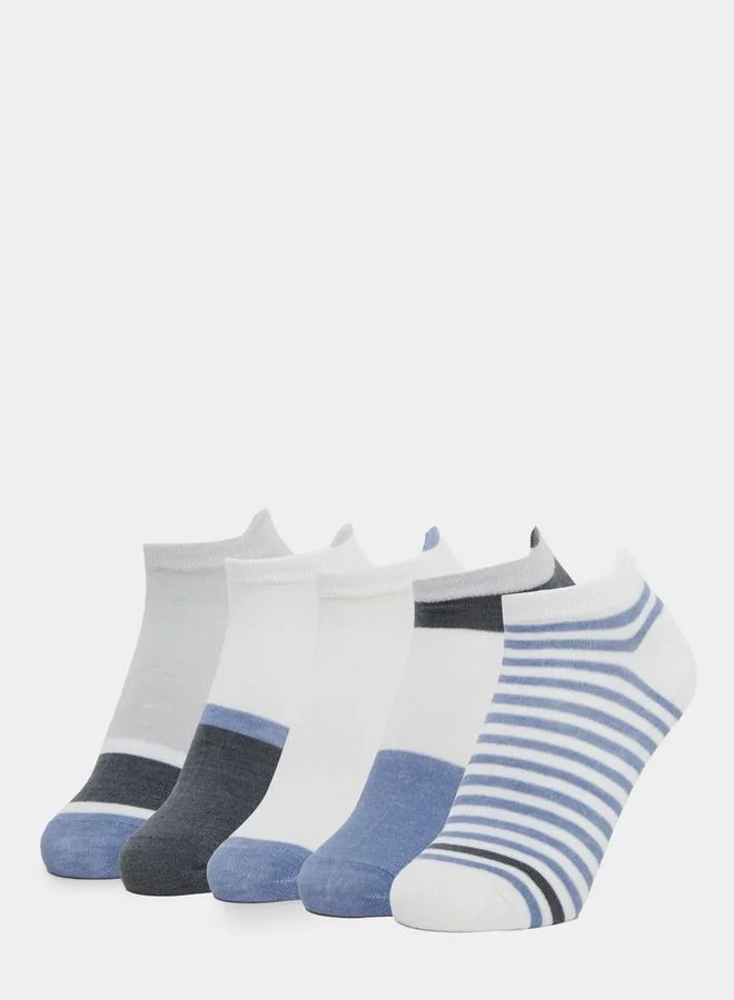 Pack of 5 - Striped Detail Ankle Socks