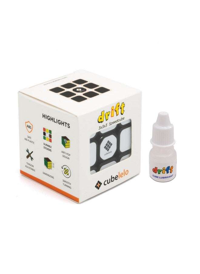 Cubelelo Kid Drift 3X3 Black And Cube Lubricant Combo | Smooth Turning Speed Cube | Perfect For Beginners And Professionals | Enhance Cognitive Skills & Reduce Screen Time - Image 2