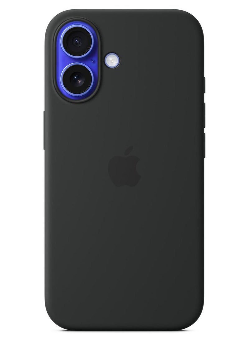 Liquid Silicone Case Protector Compatible with iPhone 16 Black