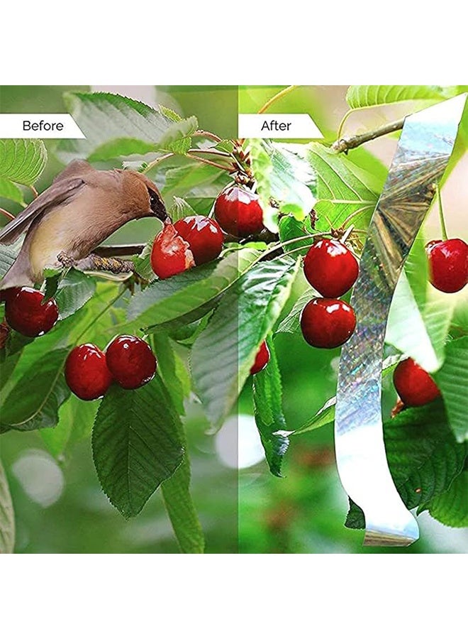 FULI Bird Repellent Tape, Repellent Deterrent Reflective Device, Dual-sided Repellent Tape for Bird - 4.8cm*350ft - Image 5