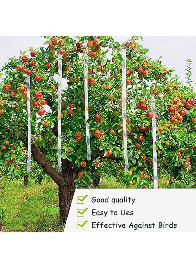 FULI Bird Repellent Tape, Repellent Deterrent Reflective Device, Dual-sided Repellent Tape for Bird - 4.8cm*350ft - Image 4