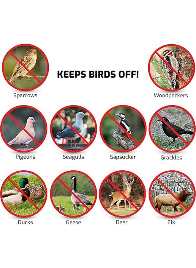FULI Bird Repellent Tape, Repellent Deterrent Reflective Device, Dual-sided Repellent Tape for Bird - 4.8cm*350ft - Image 2